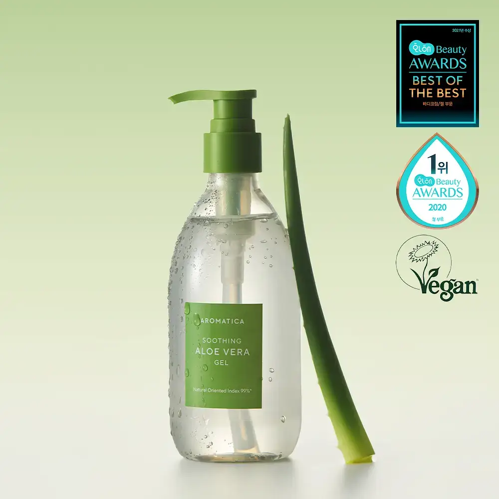 [쿨링진정/1+1] 아로마티카 수딩 알로에 베라 젤 300ml/ 대용량 500ml 택 1